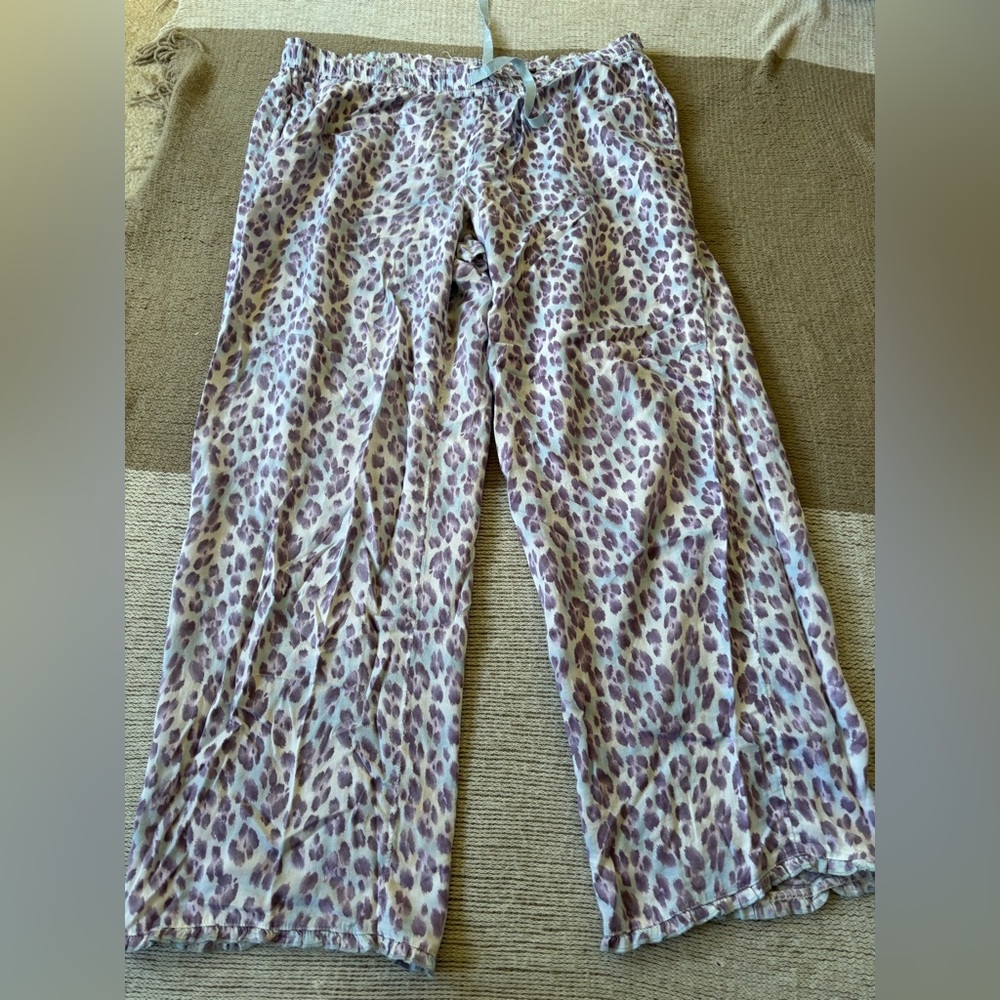 Victoria's Secret Purple Leopard Print Pajama Pants
